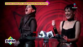 ¡Susana Zabaleta IMITA a Peso Pluma cantando 'Ella Baila Sola'! | De Primera Mano