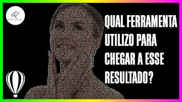 Como deixar o texto FORMANDO uma IMAGEM no Corel Draw aplicando uma TÉCNICA bem simples.