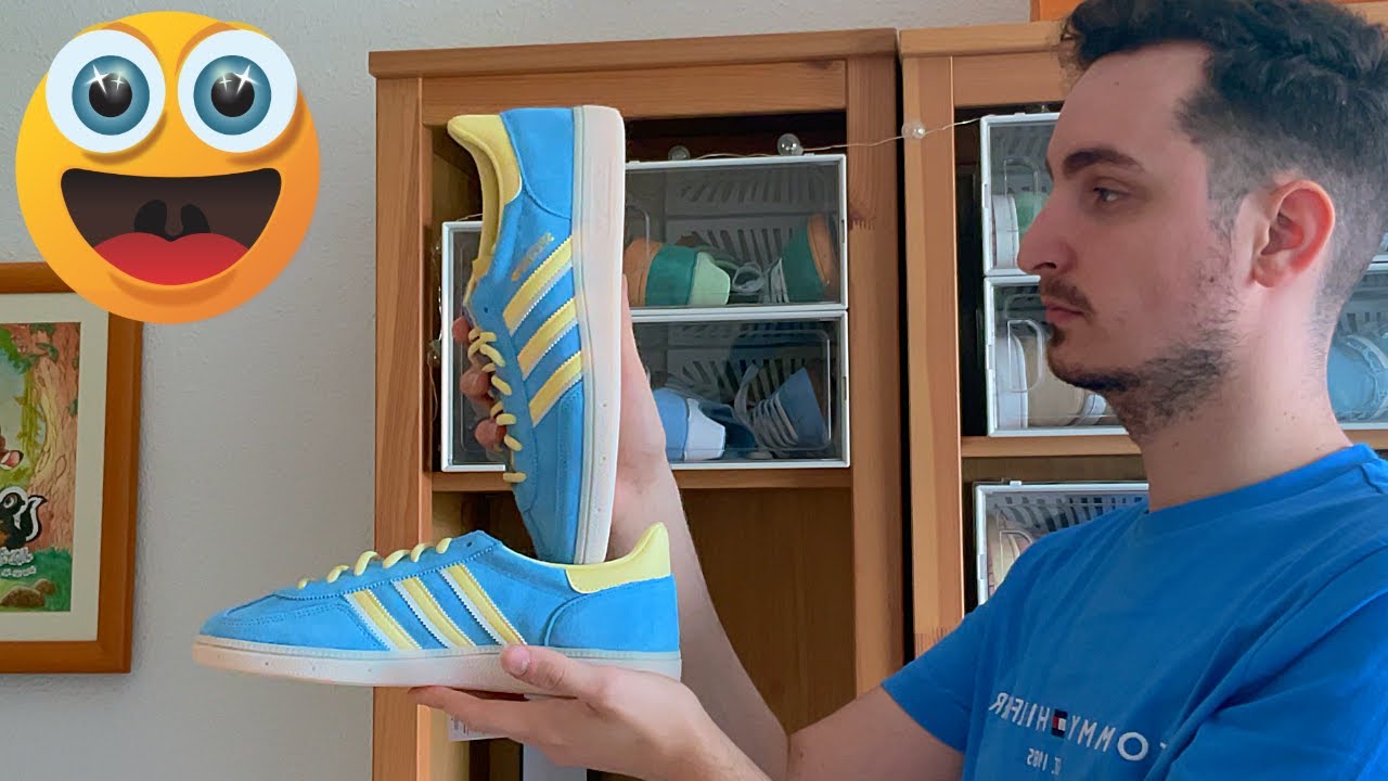 Adidas Originals Handball Spezial Semi Blue Burst Almost Yellow Sneakers Various Adidas Men main image 2
