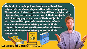 CAT 2020 SLOT 2 QUES 13 | Quants