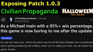 EXPOSING NEW PATCH PROPAGANDA IN HALLOWEEN'S REDDIT | Halloween: The Game