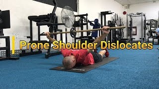 Prone Floor Shoulder Dislocates - Shoulder Mobility For Over 40s
