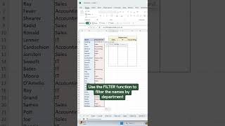 How to reorganize data into lists using the FILTER function. 🤓 #excel #tutorial screenshot 5