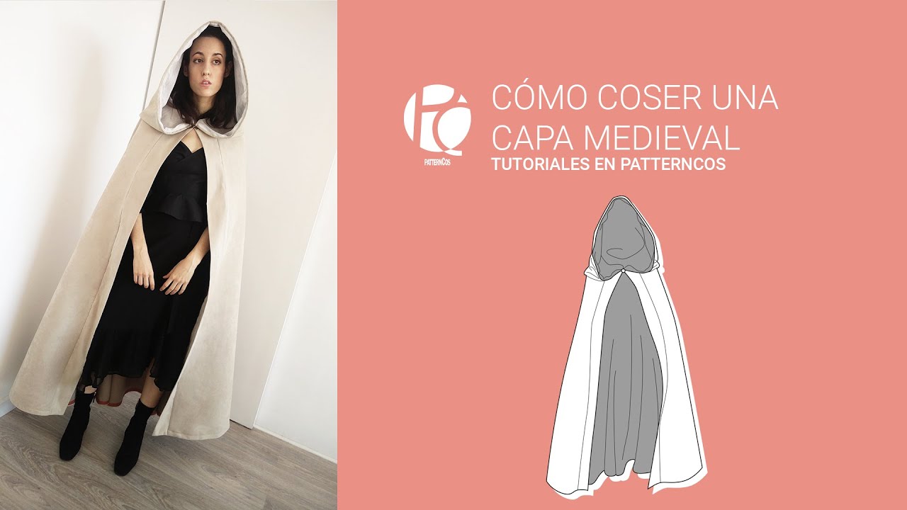 argumento Indirecto montículo How to do a medieval cloak tutorial - YouTube