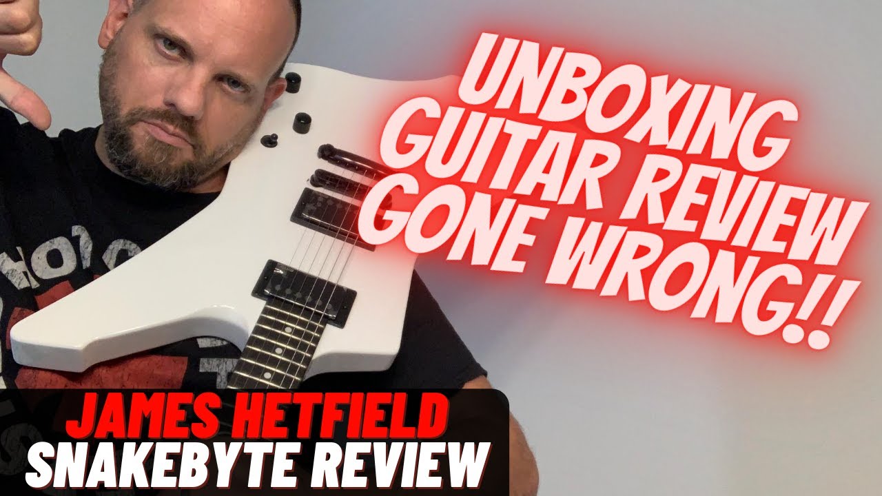 Metallica James Hetfield Signature LTD Snakebyte Guitar UNBOXING REVIEW GONE WRONG!