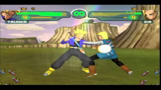 Budokai 1 Trunks and the burning attack