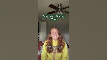 Learn How To Sign Weird in ASL for Beginners | American Sign Language #shorts