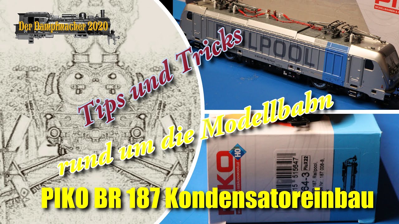 Piko BR187 Einbau eines Stützkondensators