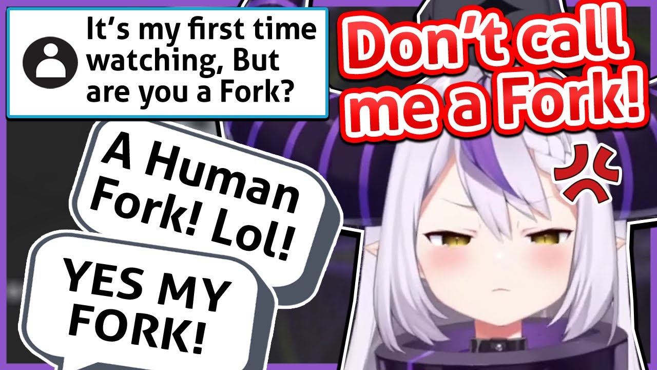 Chat Couldn't Stop Laughing After Someone Mentioned Laplus Looks Like A Fork