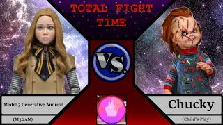 Total Fight Time Sea.2 Ep.33 M3GAN vs Chucky (M3GAN vs Childs Play)