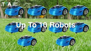 NEXmow M1, a fully automated mowing robot for commercial landscaping.