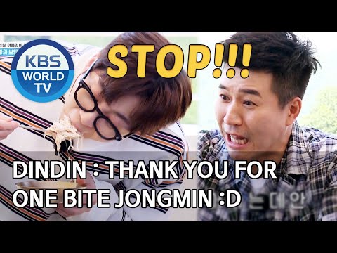 Dindin : Thank you for one bite Jongmin :<strong>D</strong> [2 <strong>Days</strong> &amp;amp; 1 Night Season 4/ENG/2020.06.28]