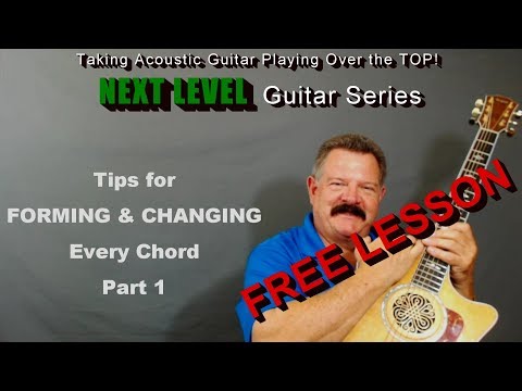 How to Change Chords on Acoustic Guitar - TIPS - FREE LESSON - GaylerdGUITAR