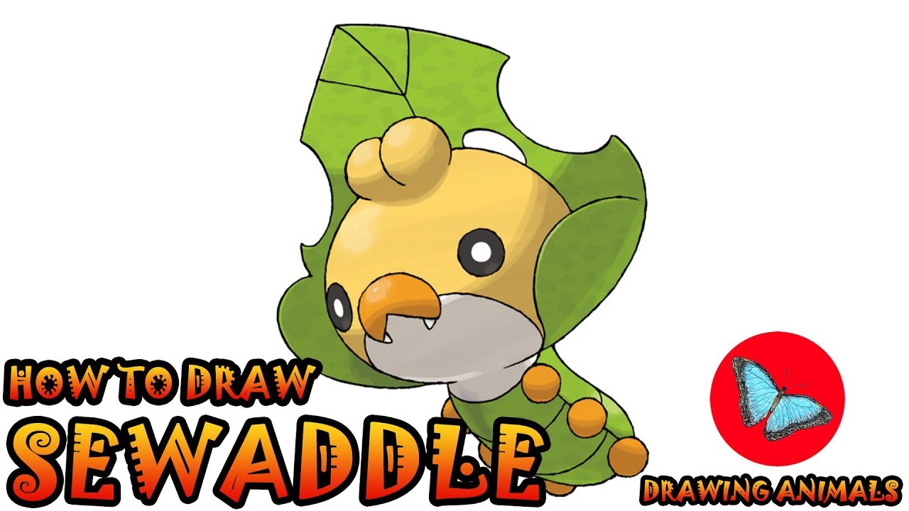 How To Draw Sewaddle Pokemon Drawing Animals YouTube