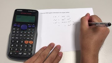 Conversion from sq cm to sq m