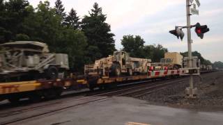 **RARE** W862 DODX military train with B-Boats !!! MUST SEE