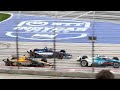 Final 10 laps of indycar race at texas from grandstands