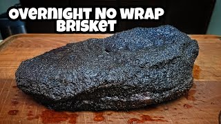 Overnight No Wrap Brisket - Pellet Smoker Brisket Recipe - Smokin