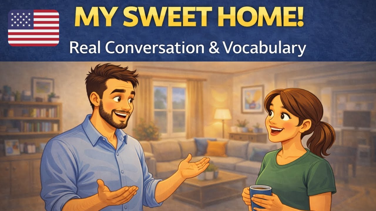 Home Tour! How to Talk About Your Living Situation | English Conversation Practice