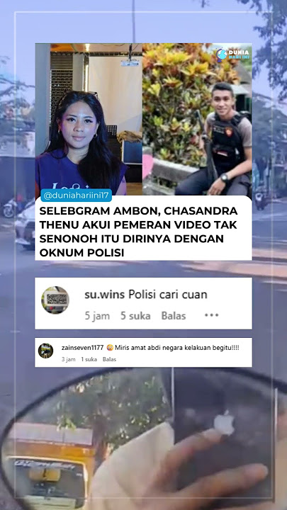 Selebgram Asal Ambon Akui Pemeran Video Tak Senunuh  Dengan Polisi#videoshort #viral2025