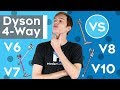 Dyson V6 vs.  V7. vs  V8 vs.  V10 — 4-WAY VACUUM WAR