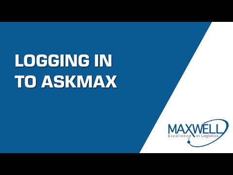 AskMax Training - Logging In