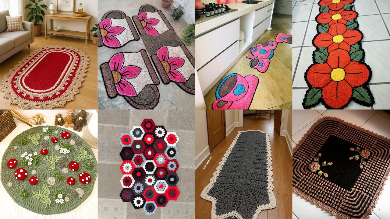 STUNNING Handmade Crochet Rugs to Brighten Up Your Home in 2025!