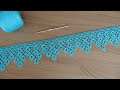 ЛЕНТОЧНОЕ КРУЖЕВО Капельки вязание крючком КАЙМА Crochet Ribbon Lace Border