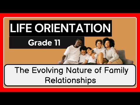 “Life Orientation Grade 11: The Evolving Nature of Family Relationships 🌟