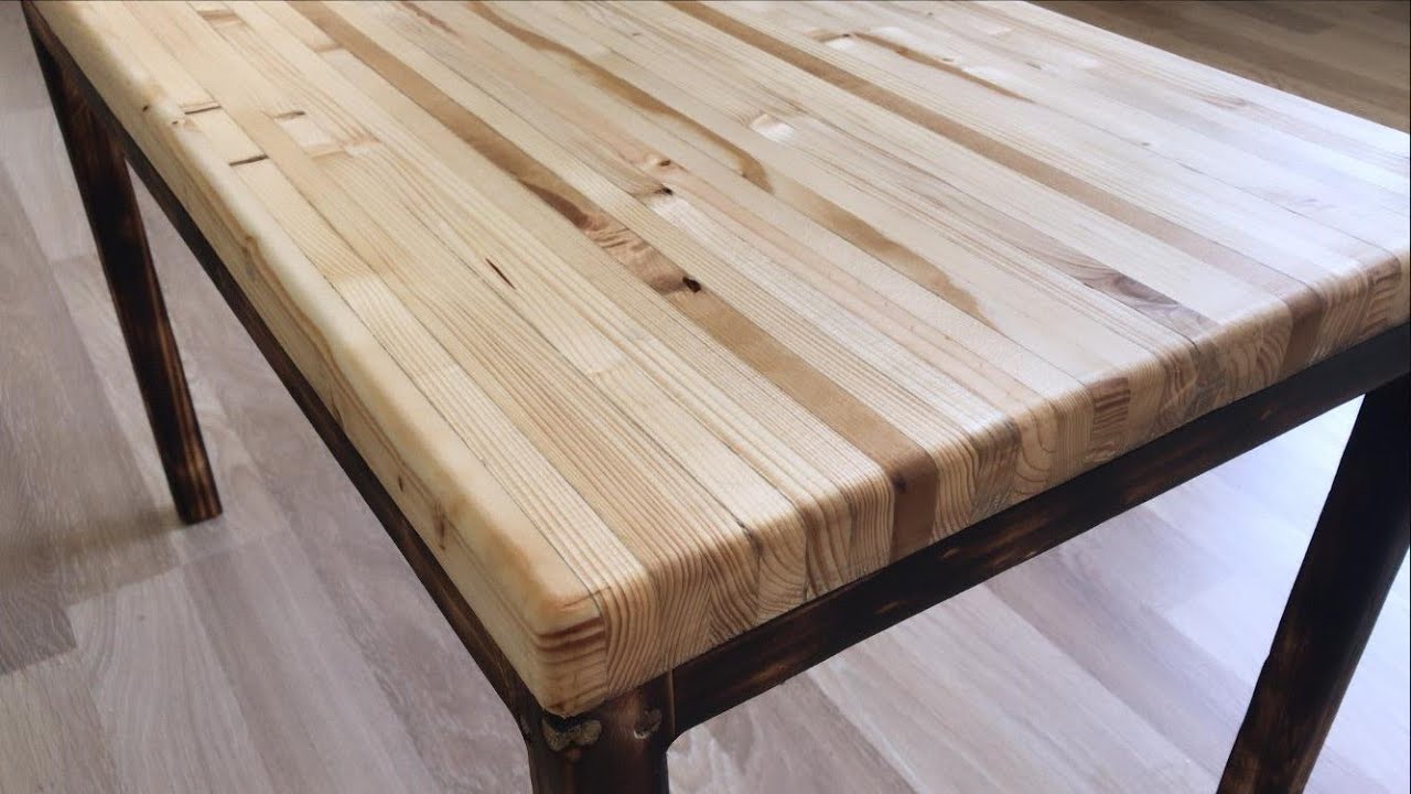 Paletten sehpa yapımı / Making coffee table from pallet / How to make a coffee table from the pallet