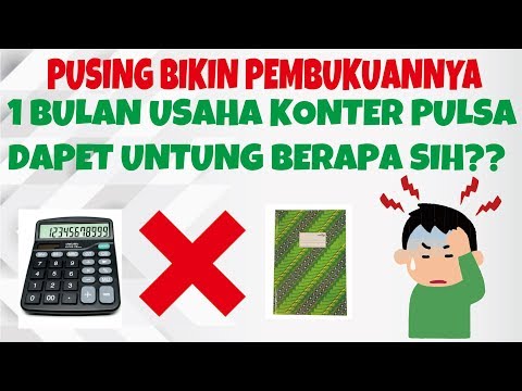 Assalamu'alaikum warahmatullahi wabarakatuh. Video berikut adalah pembukuan toko atau konter pulsa y. 