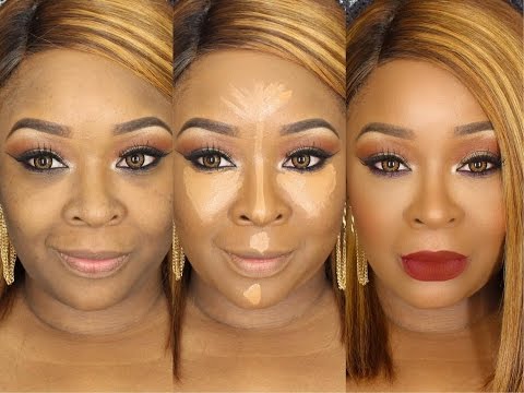 BEAUTY SUPPLY FOUNDATION/HIGHTLIGHT/CONTOUR ROUTINE! RUBY KISSES