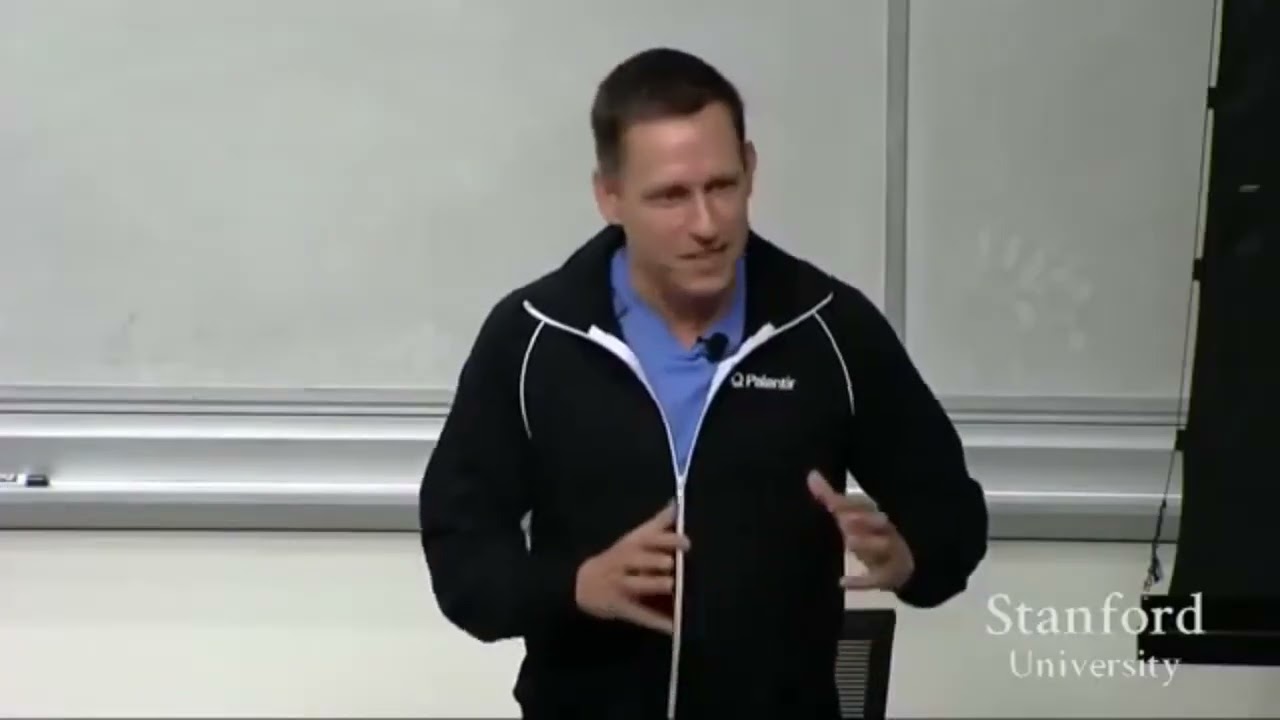 Peter Thiel Stanford lecture (Competition is for Losers)
