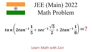 JEE Main 2022 Math Problem | Trigonometry Question