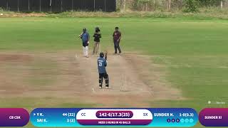 SUNDER XI Vs CB CSK II CRICKET MANIA T-25 TOURNAMENT II SEASON 2