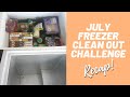 July Freezer Clean Out Challenge Recap!