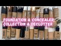 FOUNDATION & CONCEALER COLLECTION AND DECLUTTER 2021 | Makeup Collection 2021