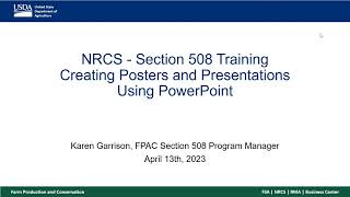 Section 508 Webinar - Powerpoint (4/13/2023)