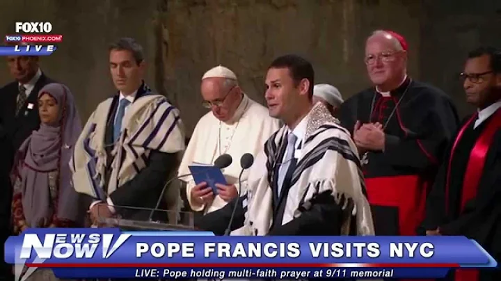 Cantor Azi Schwartz with Pope Francis and 9-11 Mem...
