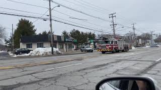 Warwick Fire Department Ri Ladder 2 Responding