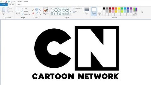 How to draw a different Cartoon Network logo using MS Paint | How to draw on your computer
