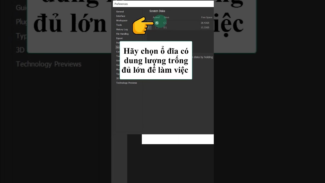 Cách khắc phục lỗi The scratch disks are full trong Photoshop vô cùng dễ dàng