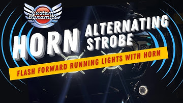 Flash & Strobe Forward Facing Motorcycle Lights when Horn is Activated