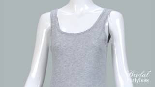 Junior Fit Bella Jersey Tank Dress - Bridal Party Tees