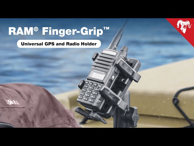 RAM® Finger-Grip™ GPS & Radio Holder with Flex Adhesive Dashboard Moun