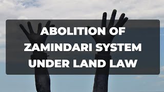 Abolition of zamindari system | Uttar Pradesh revenue code 2006 | Land Law | Guruji Law