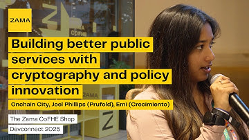 Building better public services with cryptography w/ Onchain City, Prufold and Crecimiento