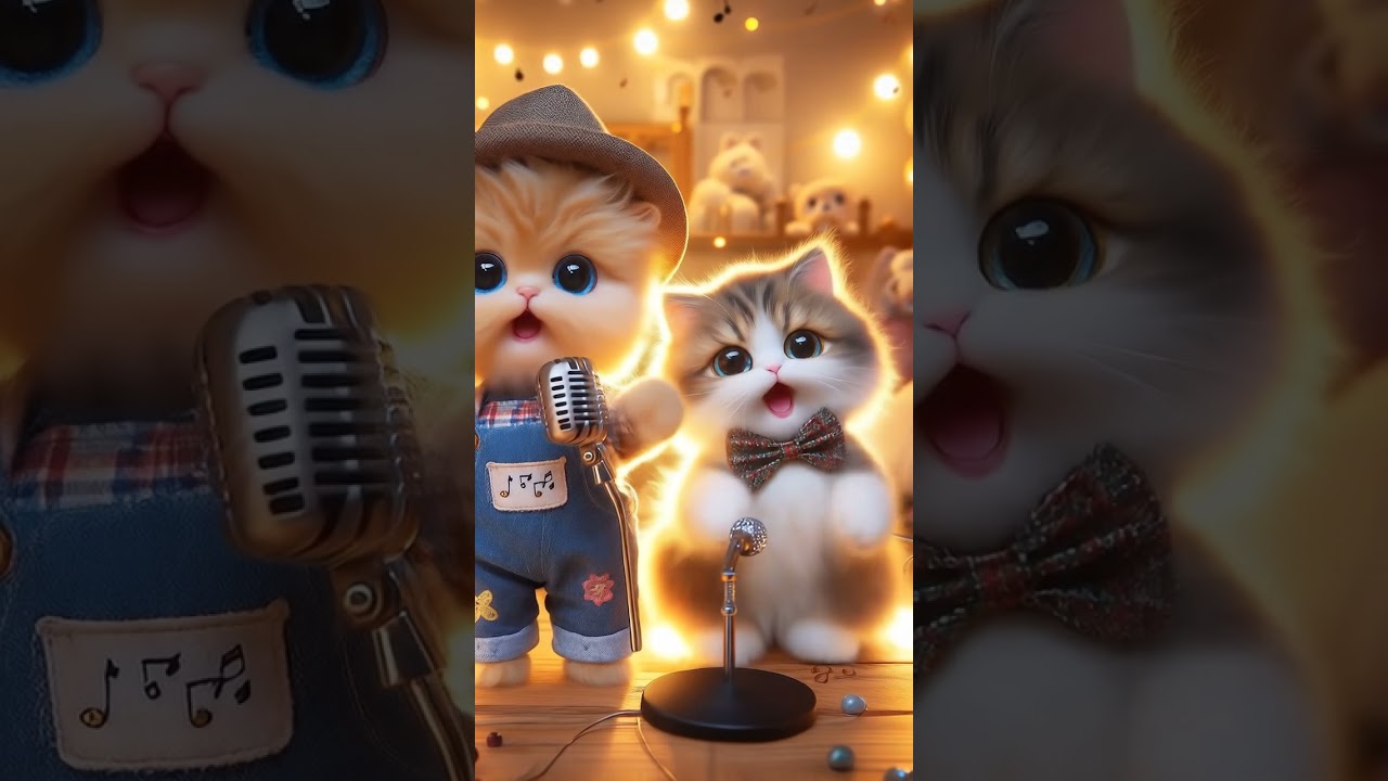 Cute cats singing 😍