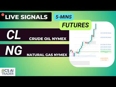 🔴 Minyak Mentah & Gas Alam Langsung | Sinyal AI 5 Menit untuk Futures Minyak Mentah & Gas Alam | Trader AI OCS
