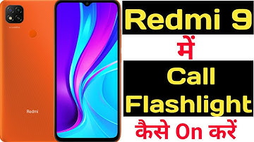 How to on call flashlight feature on redmi 9|| Redmi 9 me call flash kaise on kare ||